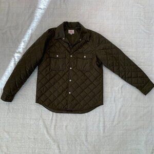 Men's Quilted Shirt Jacket - Olive